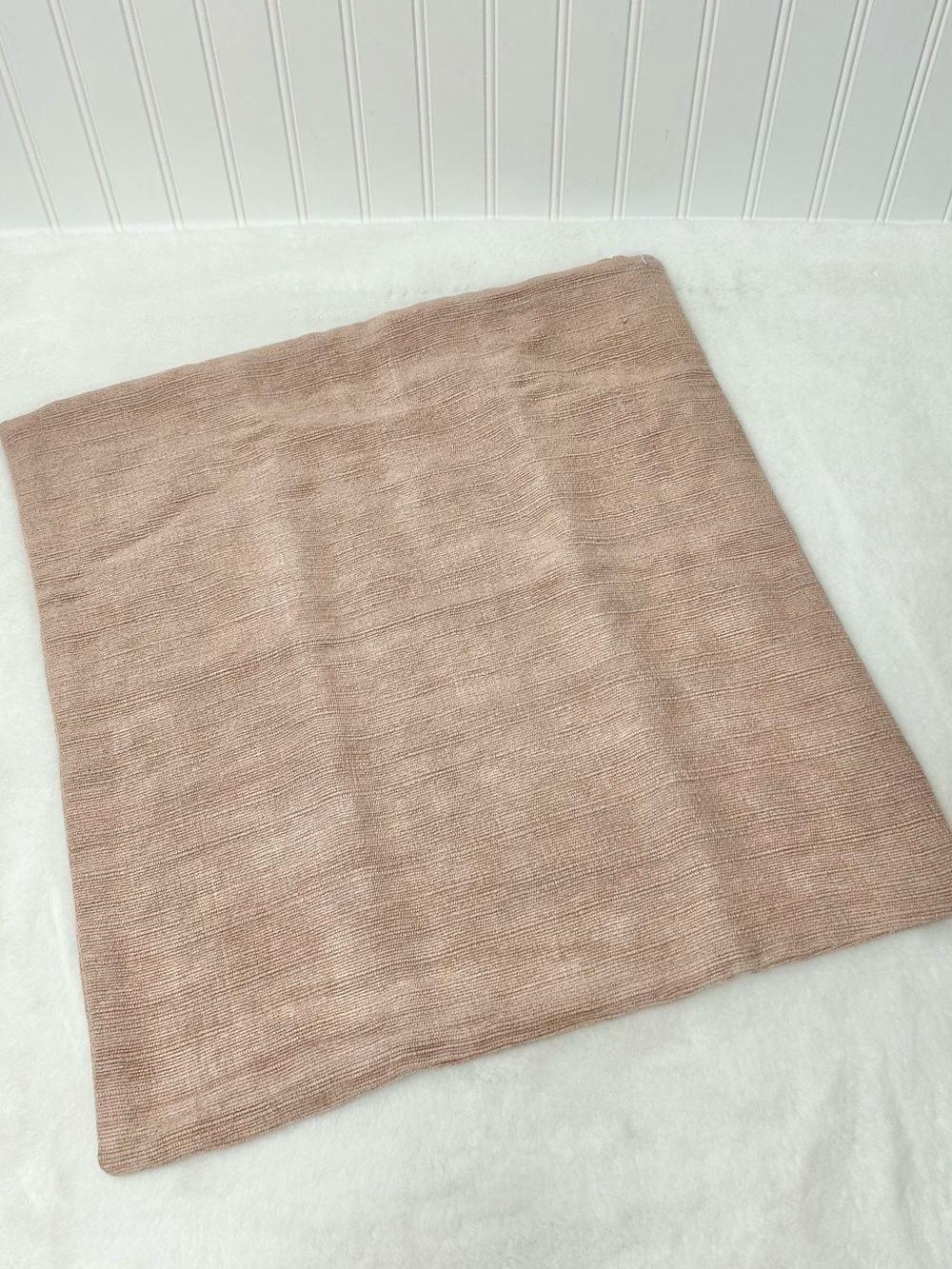 Rejuvenation textured linen pillow cover